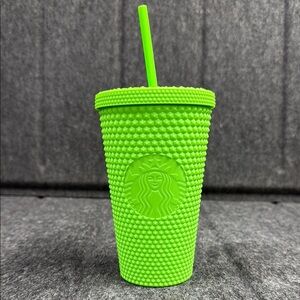 Starbucks Bright Green Textured Tumbler